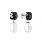 Cercei onix negru si perla din argint DiAmanti MS19401E-G